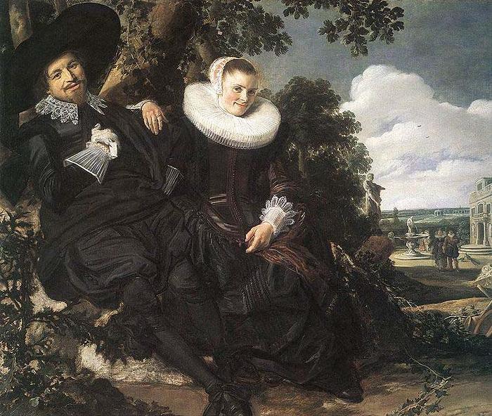 Frans Hals Married Couple in a Garden WGA China oil painting art